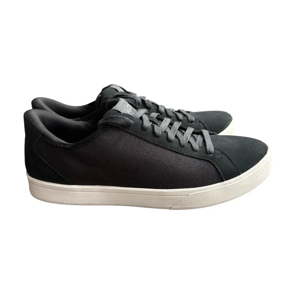Kizik Irvine Women's Canvas/Leather Sneakers Black Size 8.5 Hands Free Lace Up - Picture 2 of 8
